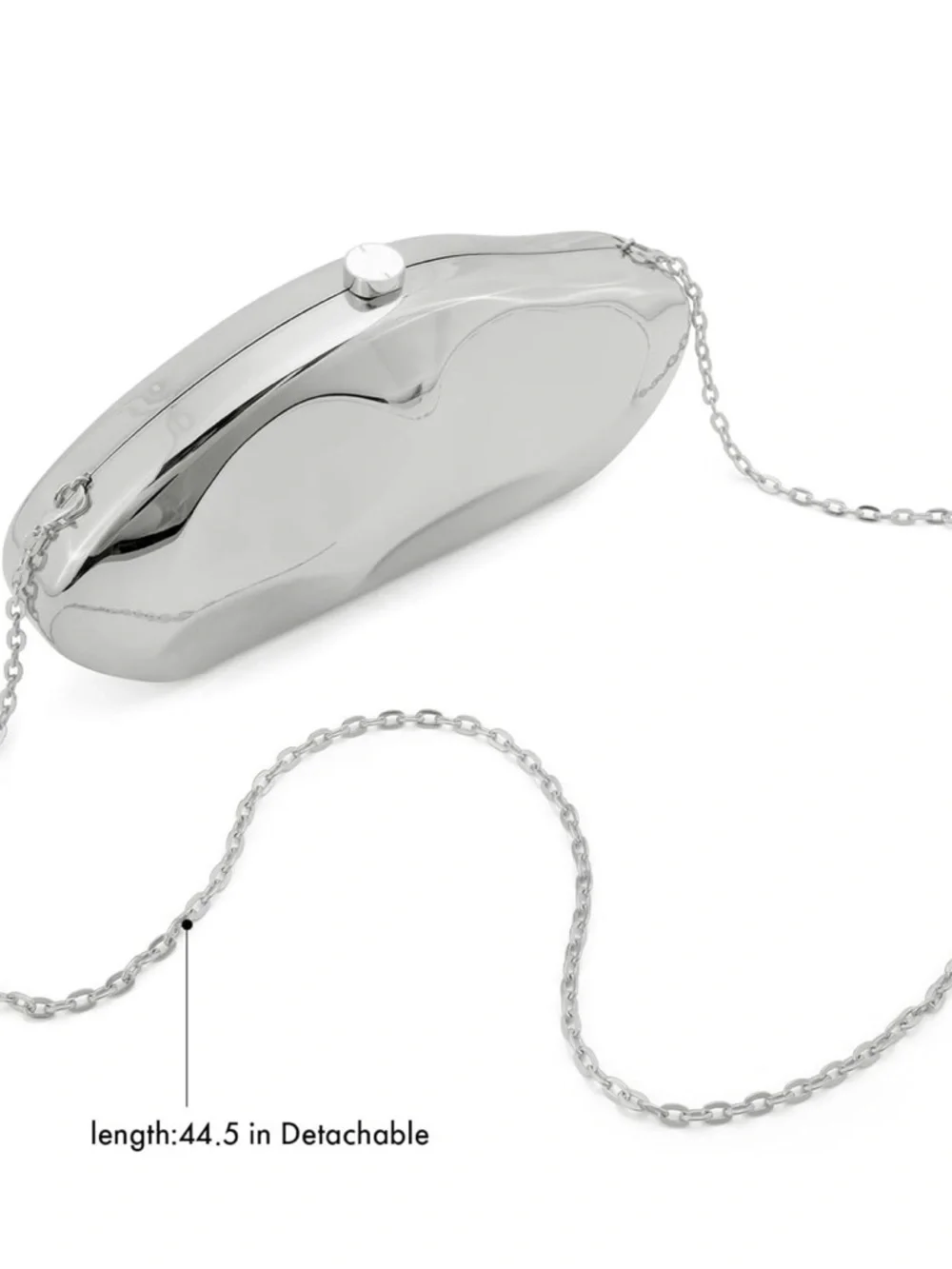 Modern Silver Clutch - Picture 6 of 7